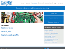 Tablet Screenshot of jobs.markentpersonnel.com